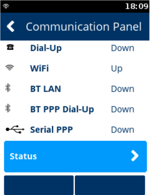 communication panel for verifone terminal