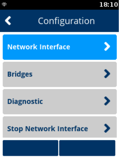 configuration panel for verifone terminal