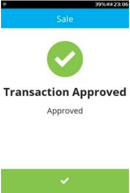 transaction is approved 