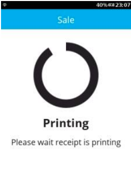 customer copy receipt is printing