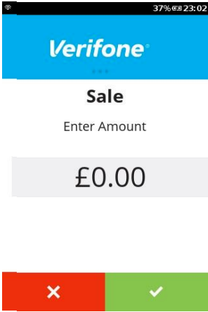 once the refund customer not present is complete the verifone v240m will return back to sale screen